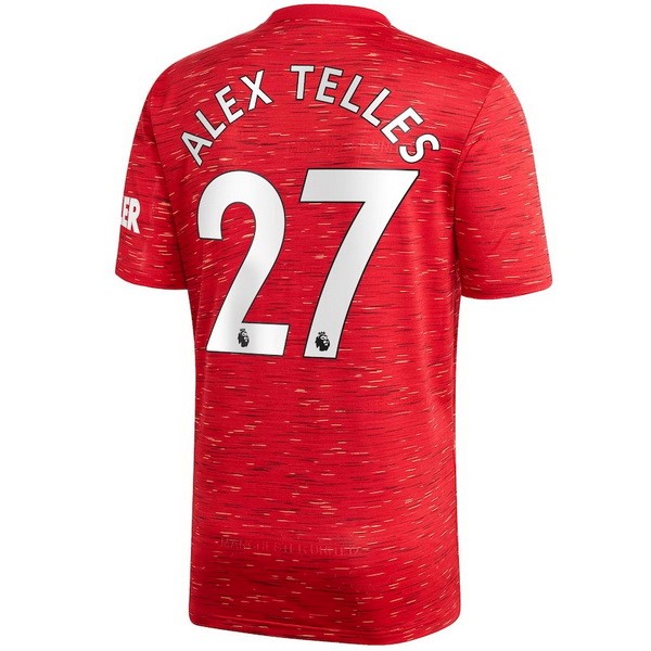 Camiseta Manchester United NO.27 Alex Telles Replica Primera Ropa 2020/21 Rojo